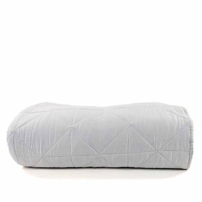 Diamond Quilted Bed Spread Ivory White Large 96"