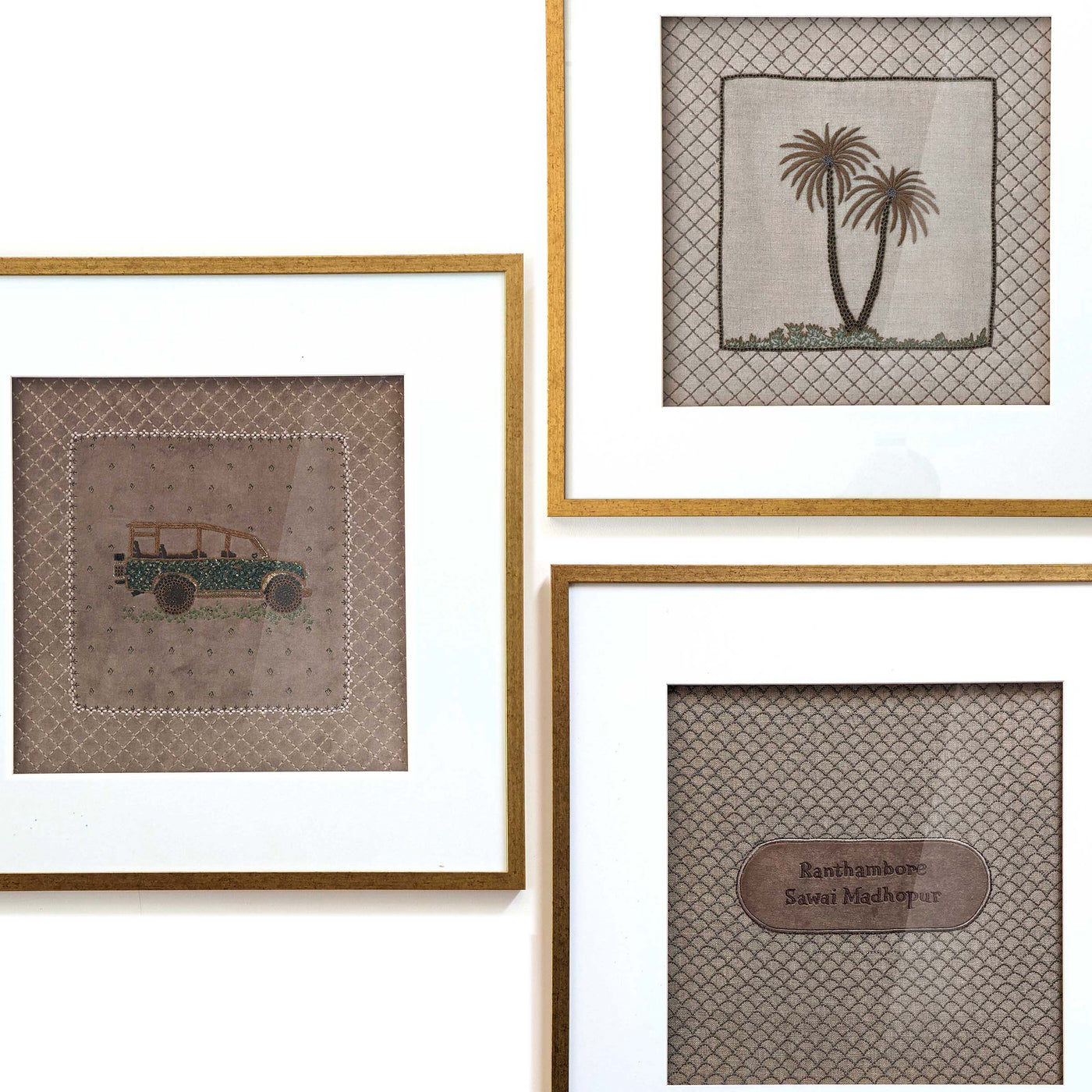 Set of 3 - Ranthambore Wall Art Collage - F