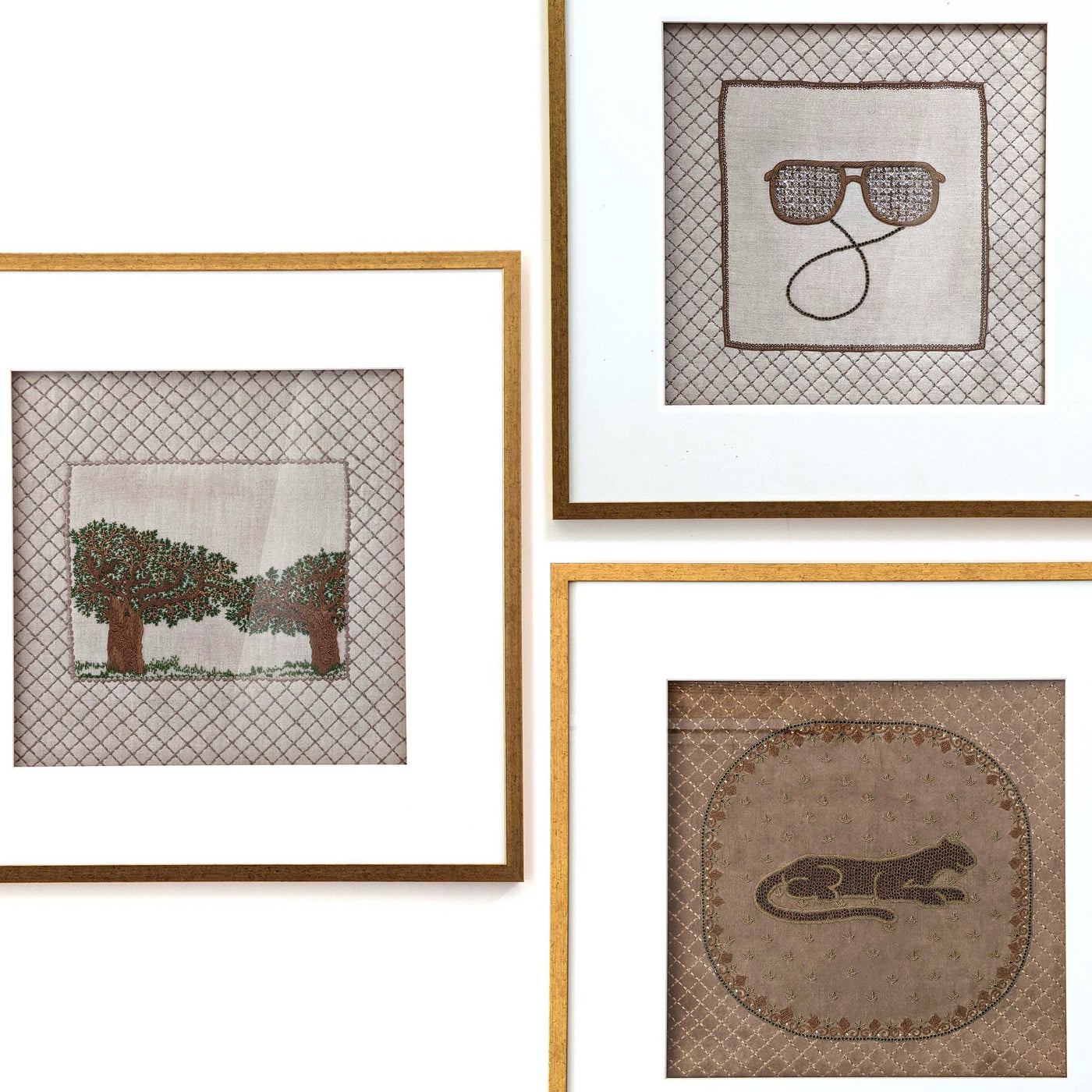 Set of 3 - Ranthambore Wall Art Collage - C
