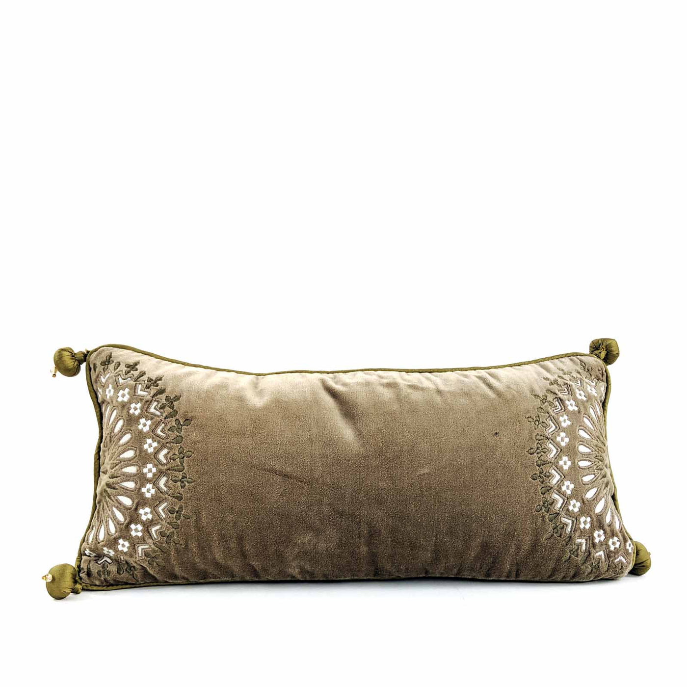 Drawing inspiration from the middle east, we created the Kilim Collection from rich velvets, flower motifs and intricate applique and embroidery work