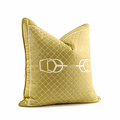 Quilted HorseBit Olive Medium 18"