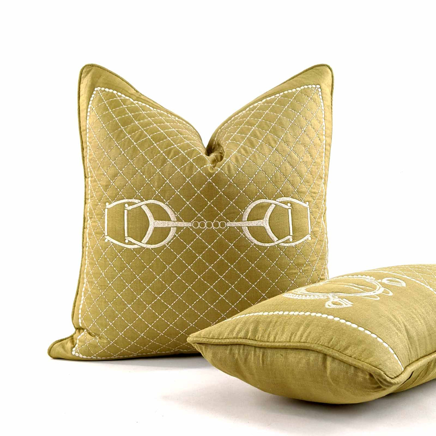 Quilted HorseBit Olive Medium 18"