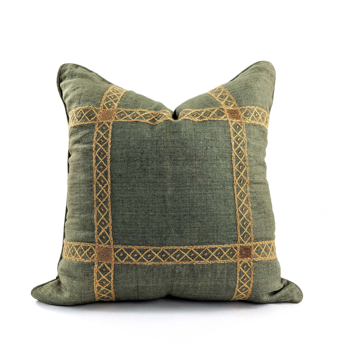 The Fort collection brings a restoration flavor to these luxury products with hand dabka work, french knots and unifinished borderlines