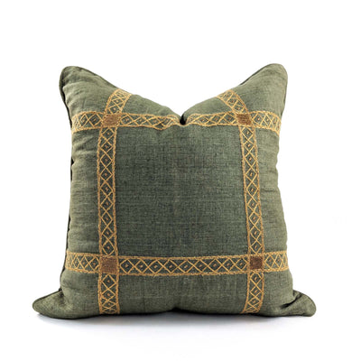 The Fort collection brings a restoration flavor to these luxury products with hand dabka work, french knots and unifinished borderlines