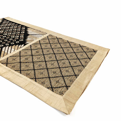 Phulkari Black Bed Sash Large 26"