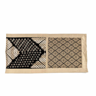 Phulkari Black Bed Sash Large 26"