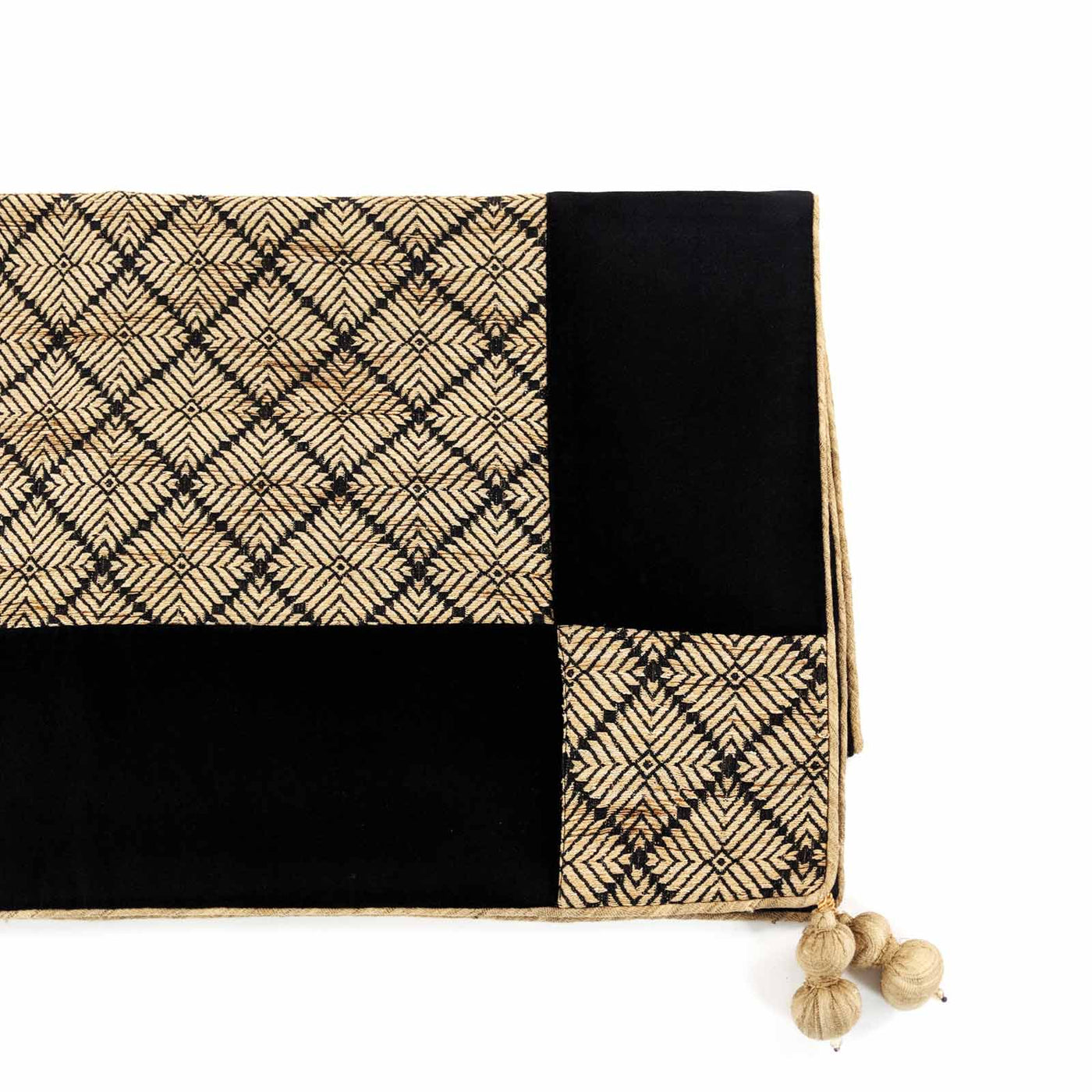 The Phulkari tradition of Punjab, presented in a modern palette in an ageless geometric layout