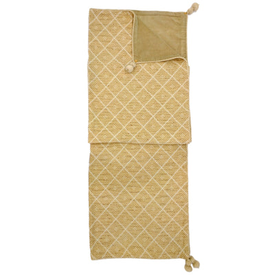 Phulkari Natural Throw & Bed Sash Large 42"