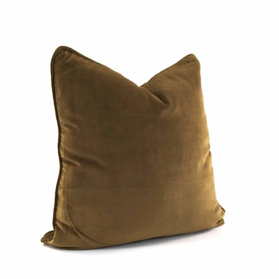 Equstrian Brown Velvet Cushion Large 21"