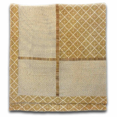 Phulkari Natural Bed Spread Large 90"