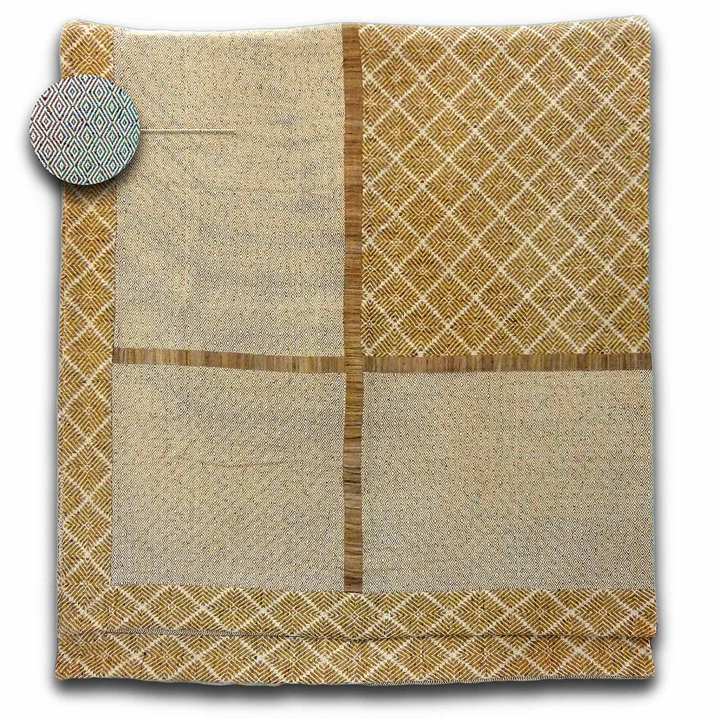Phulkari Natural Bed Spread Large 90"