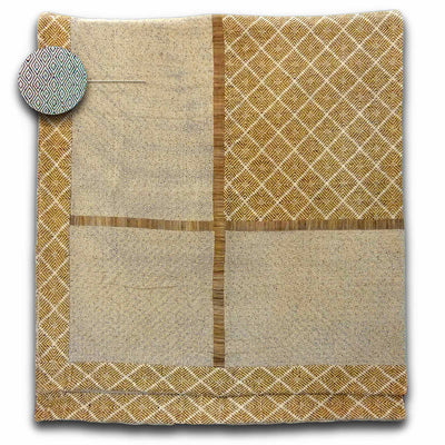 Phulkari Natural Bed Spread Large 90"