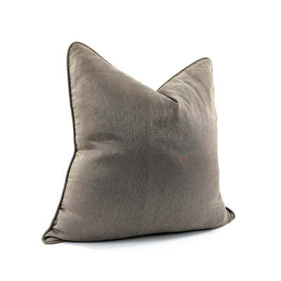 Poly Dupion Titanium Cushion Large 21"