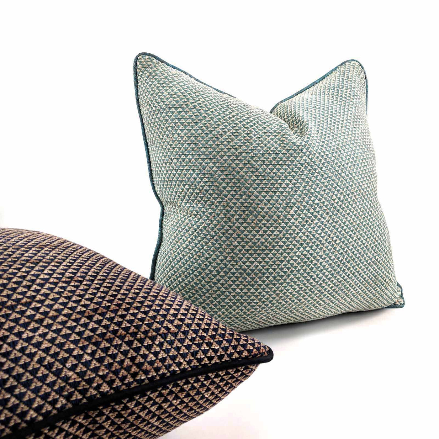 Pyramid Ice Blue Weave Cushion Large 21"