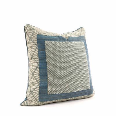 Phulkari Ice Blue  Euro Cushion XL 25"
