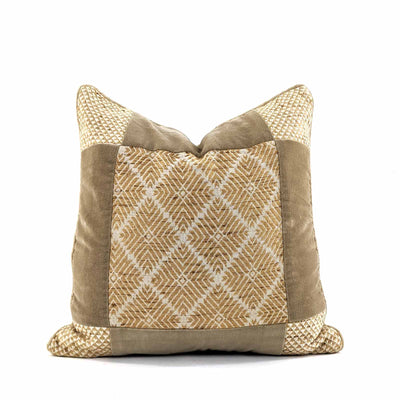 The Phulkari tradition of Punjab, presented in a modern palette in an ageless geometric layout