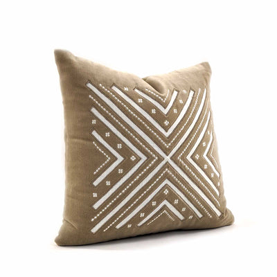 Phulkari Natural Cushion Medium 18"
