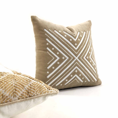 Phulkari Natural Cushion Medium 18"