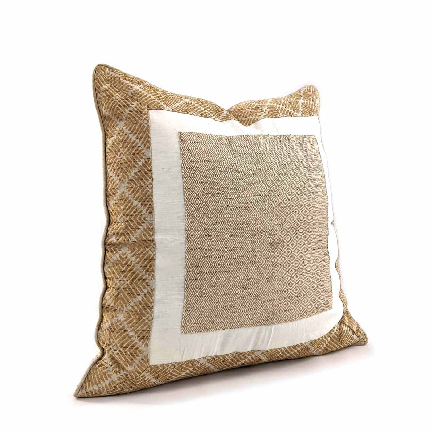 Phulkari Natural 'Euro' Cushion XL 25"