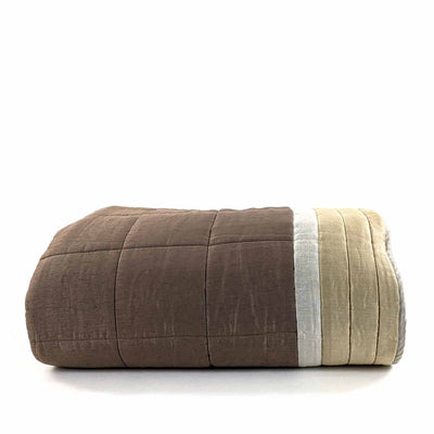 Quilted Bed Spread Beige Large 96"