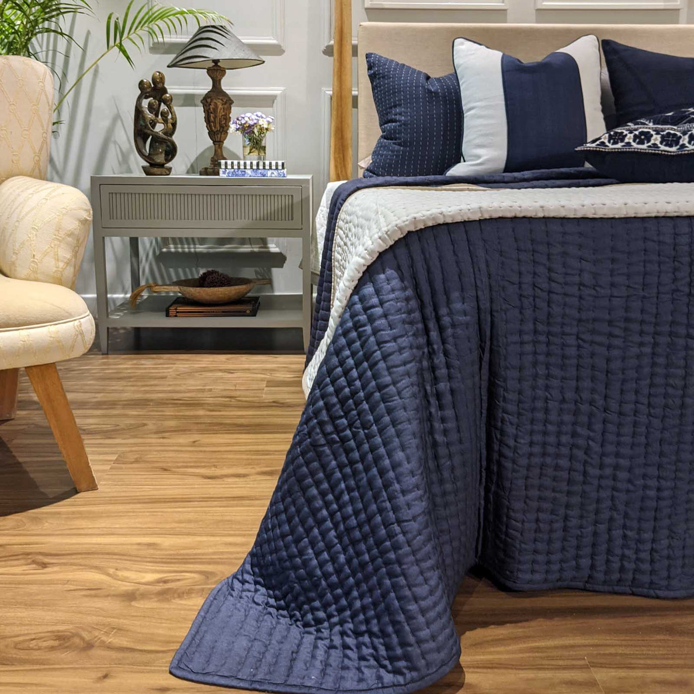 Our Quilted Bed Spreads are filled with dual layers of high quality cotton to give them a fluffy wholesome feel