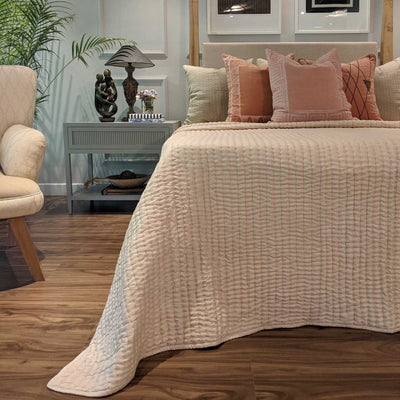 Our Quilted Bed Spreads are filled with dual layers of high quality cotton to give them a fluffy wholesome feel