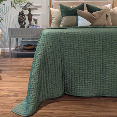 Our Quilted Bed Spreads are filled with dual layers of high quality cotton to give them a fluffy wholesome feel