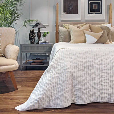 Our Quilted Bed Spreads are filled with dual layers of high quality cotton to give them a fluffy wholesome feel