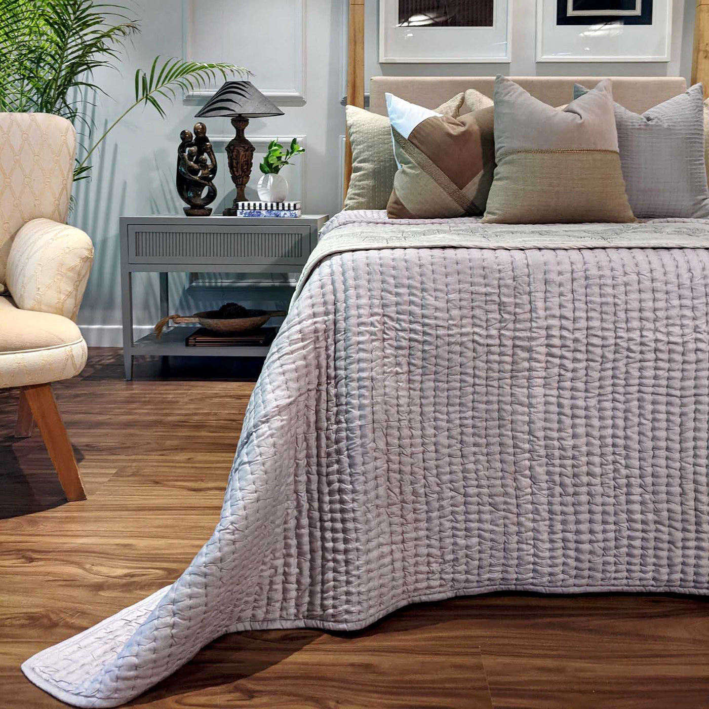 Our Quilted Bed Spreads are filled with dual layers of high quality cotton to give them a fluffy wholesome feel