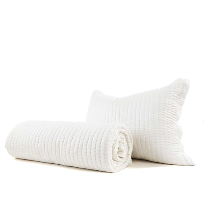 Gudri Ivory Bedspread with 2 Shams Large 108"